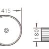 DR091074 Bathroom Vessel Sink - Image 4